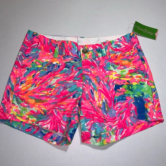 Lilly Pulitzer Callahan Shorts Palm Beach Coral 🦄 - Picture 3 of 15